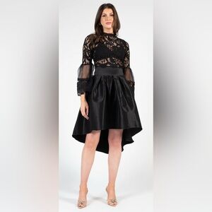 Honey- Chelsea Hi-Lo Midi Skirt